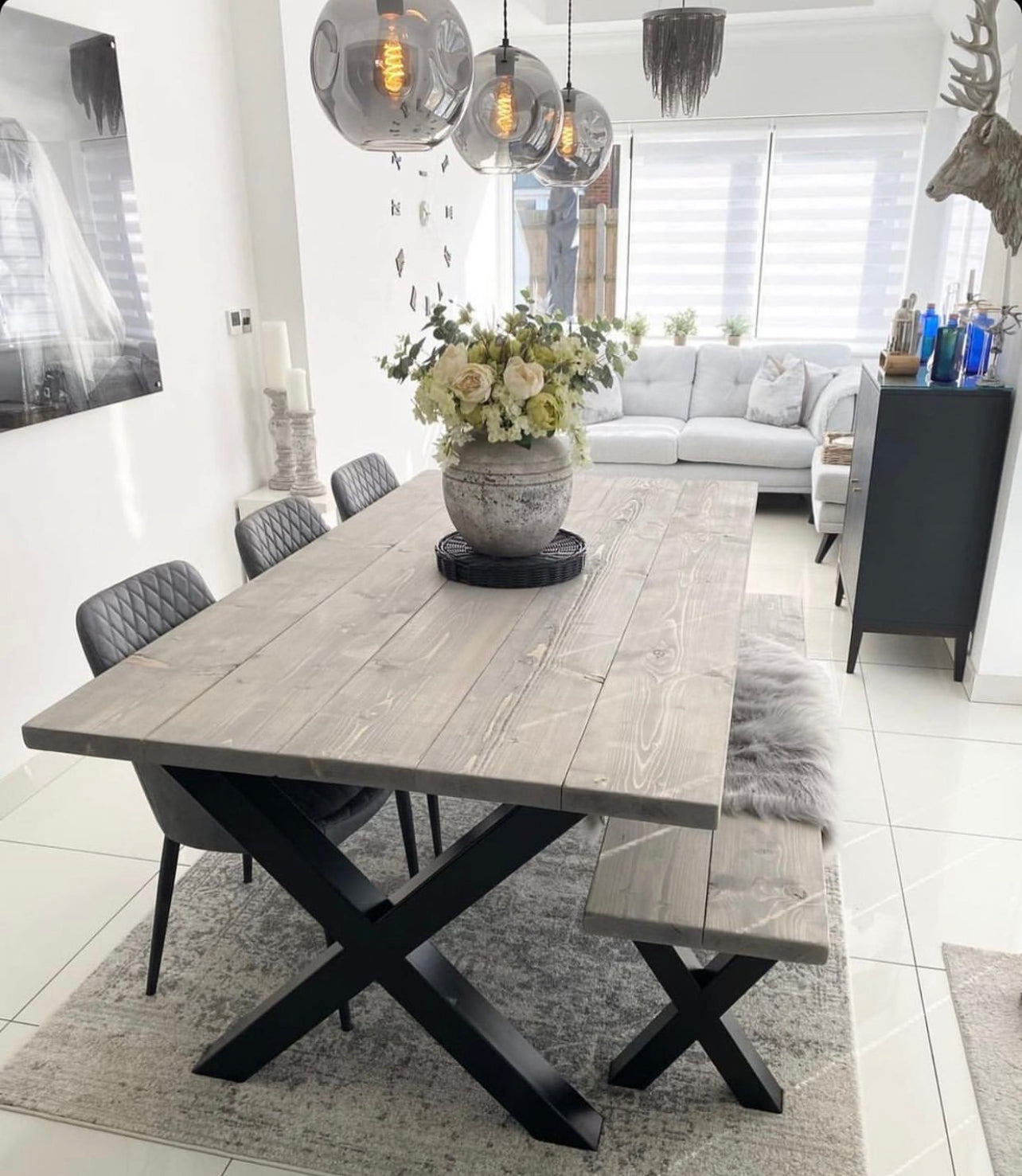 Reclaimed Solid Wood Dining Tables & Benches