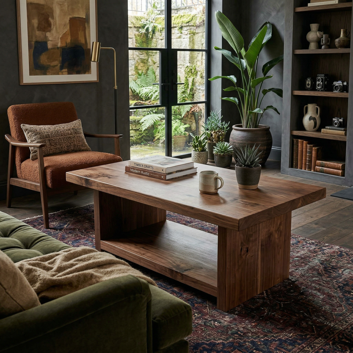 Framed Storage Coffee Table