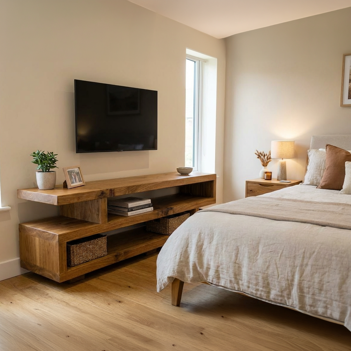 S Shape TV Unit