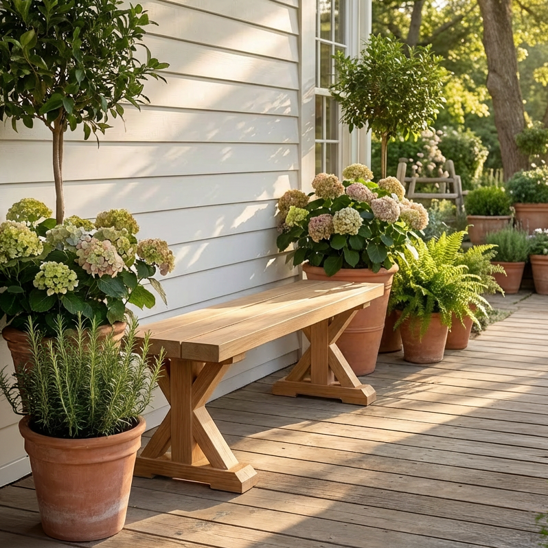 Chunky Outdoor Bench