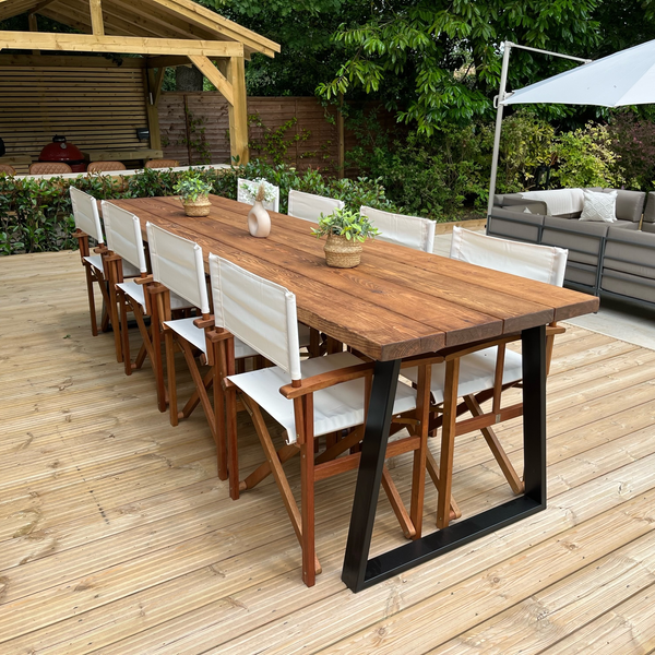 Wood outdoor dining furniture sale