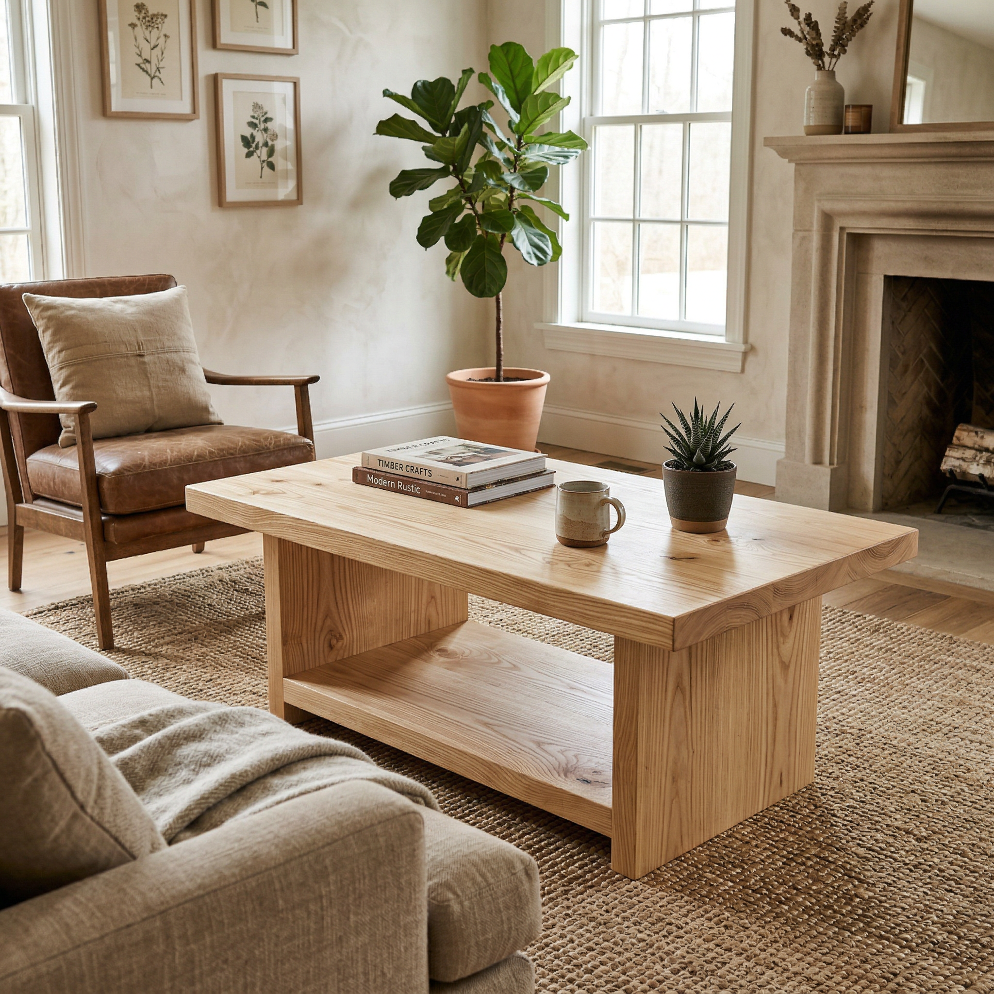 Framed Storage Coffee Table