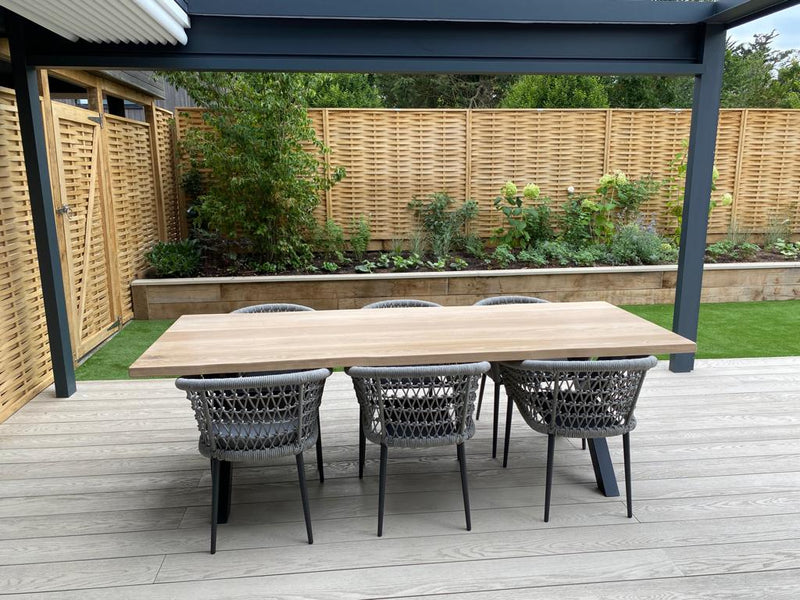 Premium Solid Oak Table and Benches