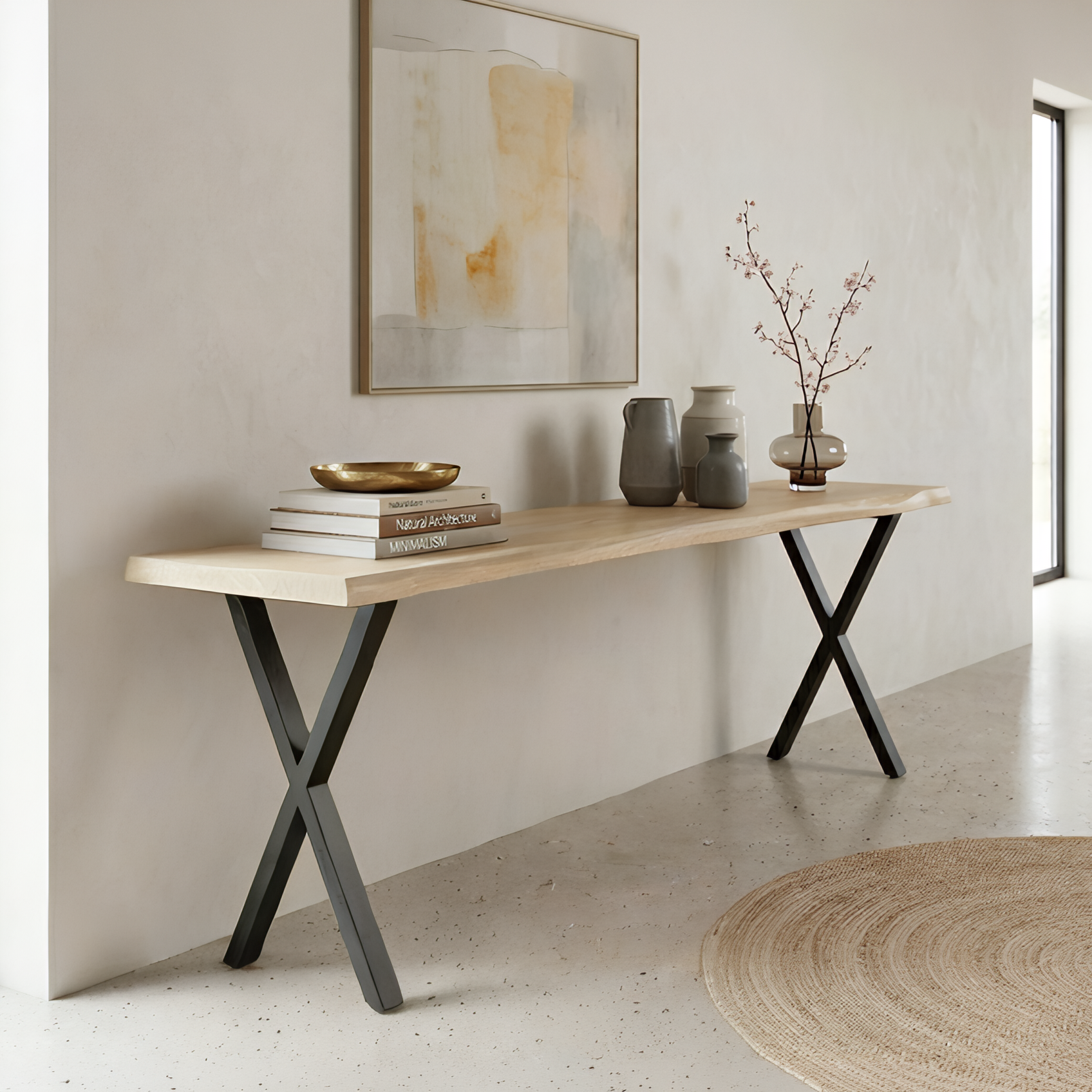 Live Edge Console Table