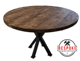 Outdoor Round Table with Pedestal Legs