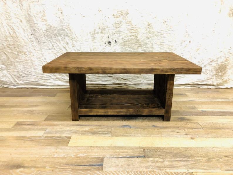 Farmhouse Coffee Table with Storage