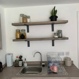Industrial Shelves with Brackets