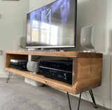 TV Stand - Black & Gold Legs