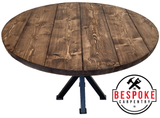 Round Table with Pedestal Prism Steel Legs