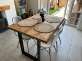 EXTRA WIDE - Live Edge Dining Table and Bench