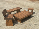 Outdoor Furniture Set - Chunky 3" Sleepers - Garden Furniture