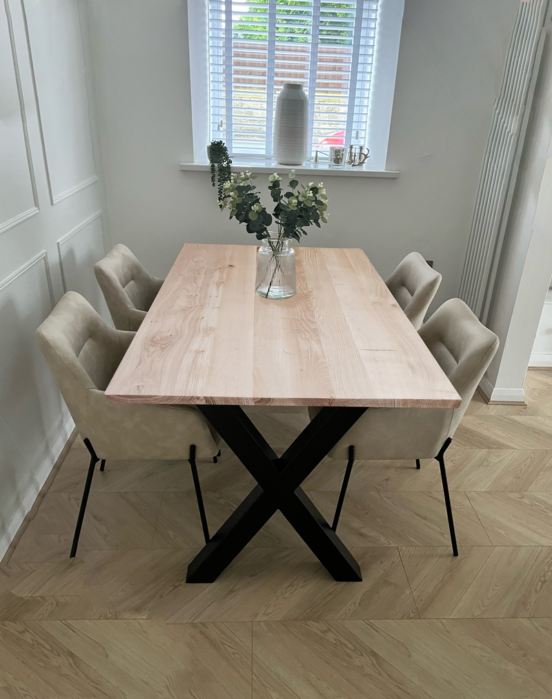 Solid ash dining deals table